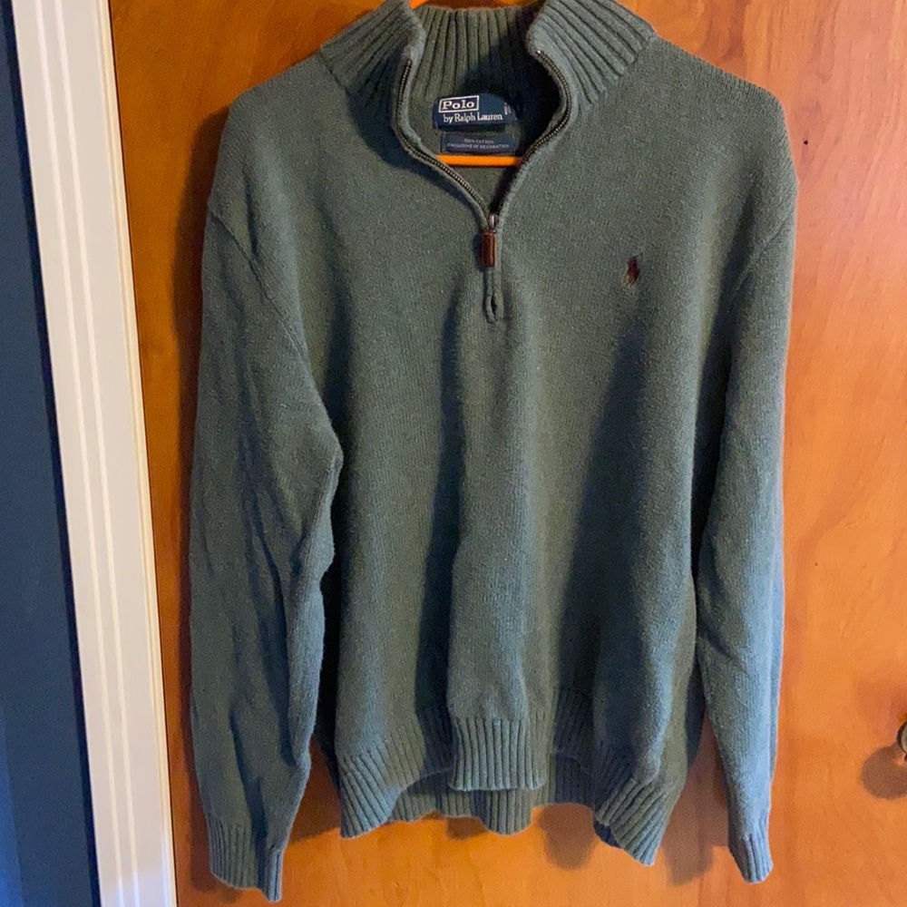Polo quarter zip sweater size Large